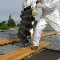 Asbestdak-golfplaten-asbestfolie-asbest-verpakken